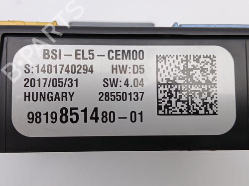 Fuse box CITROËN C4 Picasso II 1.6 BlueHDi 120 | BP28337205E1 
