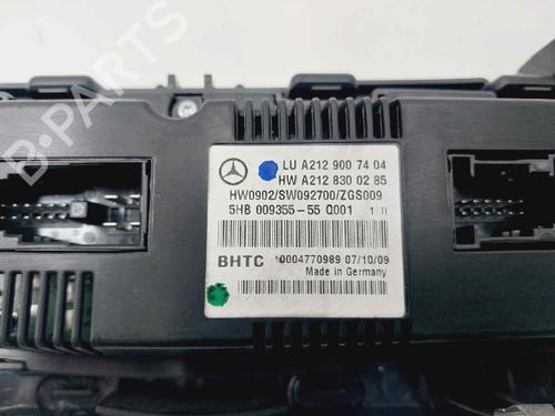 Climate control MERCEDES-BENZ E-CLASS Coupe (C207) E 350 CDI (207.322) | BP16772378I5 