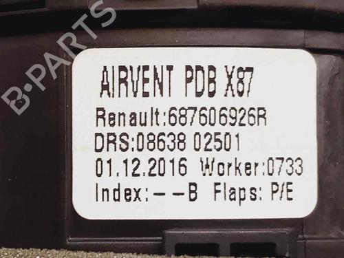 Luftventilen RENAULT CAPTUR I (J5_, H5_) 1.5 dCi 90 (J5N4, J5M5, J5MW, J5M6, J5AL, J5AJ) | BP20683672I21 