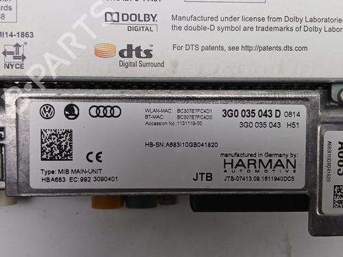 Radio VW PASSAT B8 Variant (3G5, CB5) 2.0 TDI 4motion | BP33759184E6 - Image 4