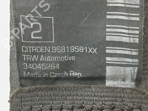 Rear left seatbelt CITROËN C3 II (SC_) 1.4 HDi 70 (SC8HZC, SC8HR0, SC8HP4) | BP27609917I29 