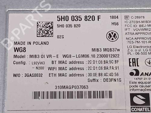 Radio VW GOLF VIII (CD1, DA1) | BP36991446E6 - Image 3
