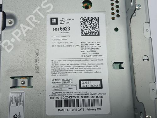 Radio OPEL MERIVA B MPV (S10) 1.4 (75) | BP29175410E6