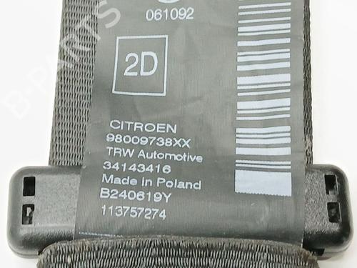 Rear right seatbelt CITROËN C4 CACTUS 1.2 THP 110 | BP23210230I28  - Image 5