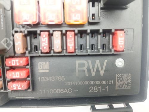 Fuse box OPEL ASTRA J (P10)  | BP29452062E1 
