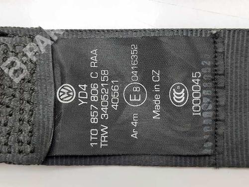 Rear right seatbelt VW TOURAN (1T1, 1T2) 1.9 TDI | BP10722636I28 