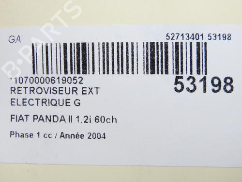 Retrovisor esquerdo FIAT PANDA (169_) 1.2 (169.AXB11, 169.AXB1A) | BP31120811C26 