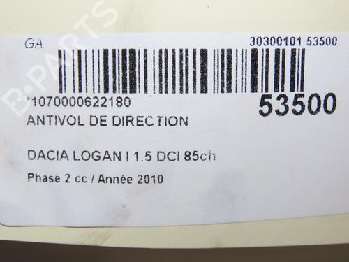 Used Ignition barrel DACIA LOGAN MCV (KS_) 1.5 dCi (KS0W) (86 hp) 28829609