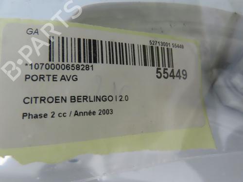Used Left front door Left front door CITROËN BERLINGO / BERLINGO FIRST MPV (MF_, GJK_, GFK_) 2.0 HDI 90 (MFRHY) (90 hp) 31030236 31030236