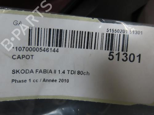 Hood SKODA FABIA II (542) 1.4 TDI | BP28831012C1 