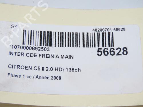 Hand brake CITROËN C5 III (RD_) 2.0 HDi (RDRHD8, RDRHDJ, RDRHR8, RDRHRJ) | BP32004974I18 