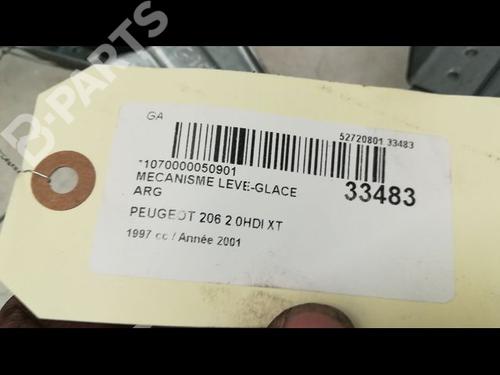 Rear left window mechanism PEUGEOT 206 Hatchback (2A/C) 2.0 HDI 90 | BP9594024C24 