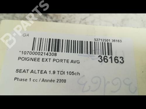 Front left exterior door handle SEAT ALTEA XL (5P5, 5P8) 1.9 TDI | BP9605723C128 