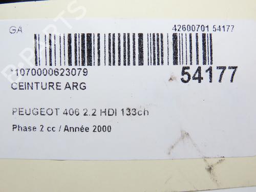 Rear left belt tensioner PEUGEOT 406 (8B) 2.2 HDi | BP28830770C89 