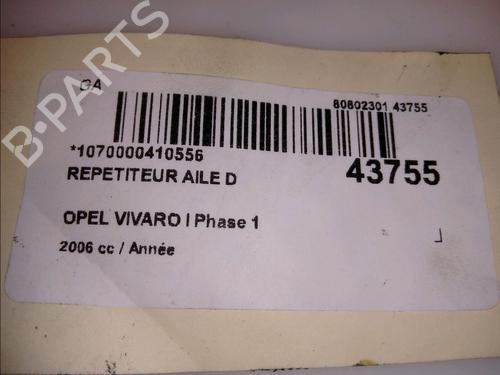 Used Right side indicator OPEL VIVARO A Van (X83) 1.9 DTI (F7) (101 hp) 14880378