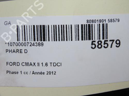 Right headlight FORD C-MAX II (DXA/CB7, DXA/CEU) 1.6 TDCi | BP36367726C29 - Image 6