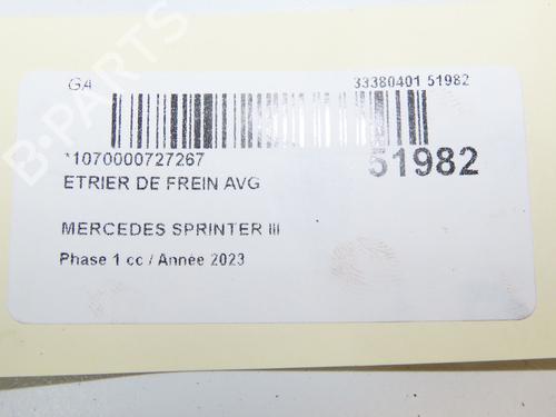 Left front brake caliper MERCEDES-BENZ SPRINTER 3,5-t Van (B907, B910) 315 CDI RWD (907.631, 907.633, 907.635, 907.637) | BP32768831M105 - Image 7