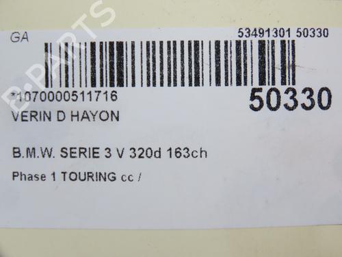 Used Tailgate lift support BMW 3 Touring (E91) 320 d (163 hp) 28832266