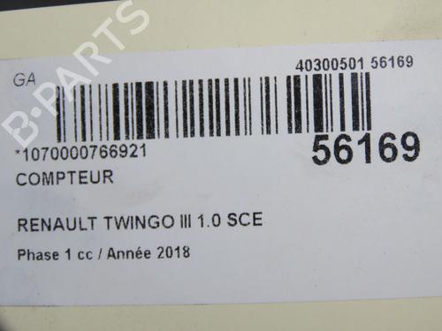 Instrument cluster RENAULT TWINGO III (BCM_, BCA_) 1.0 SCe 70 | BP36494559C47 - Image 5