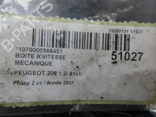 Gearbox PEUGEOT 208 I (CA_, CC_) 1.2 VTI 82 | BP24344362M3