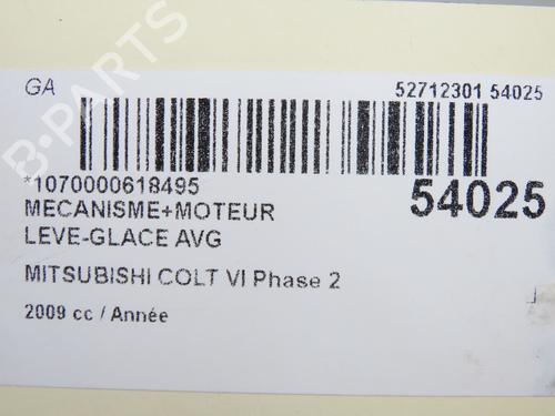 Front left window mechanism MITSUBISHI COLT VI (Z3_A, Z2_A) 1.1 (Z31A, Z32A) | BP31120728C22