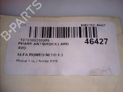 Left front fog light ALFA ROMEO MITO (955_) 1.3 MultiJet (955AXP1A, 955AYC1A) | BP11241468C30