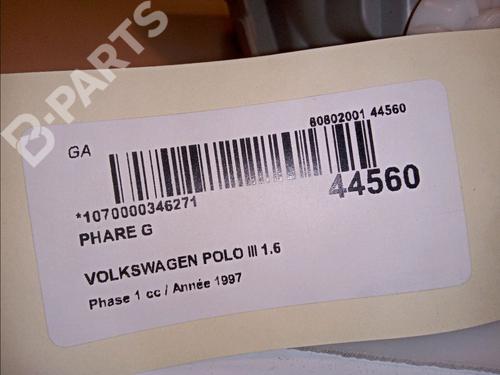 Left headlight VW POLO III (6N1) 75 1.6 | BP11219309C28 