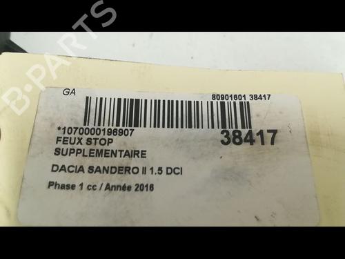 Used Third brake light DACIA SANDERO II 1.5 dCi (90 hp) 9604865