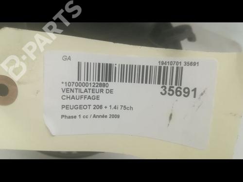 Heater blower motor PEUGEOT 206+ (2L_, 2M_) 1.4 i (2LKFWA, 2MKFWA) | BP9598566M62 