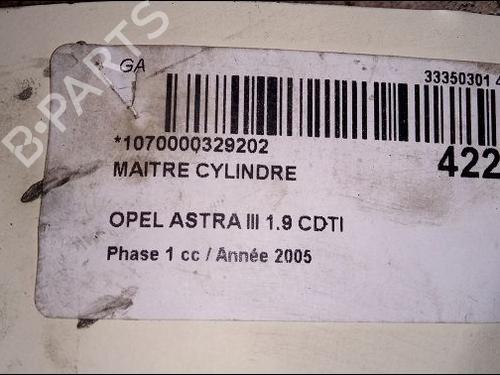 Used Brake master cylinder Brake master cylinder OPEL ASTRA H (A04) 1.9 CDTI 16V (L48) (120 hp) 9619038 9619038