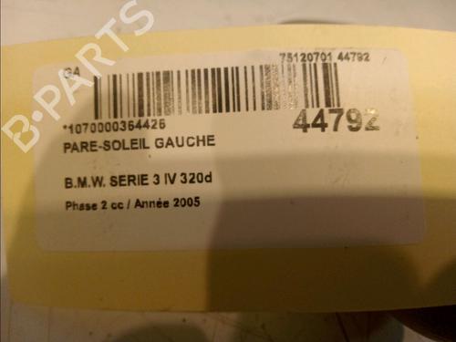 Used Left sun visor Left sun visor BMW 3 (E46) 320 d (150 hp) 11104016 11104016