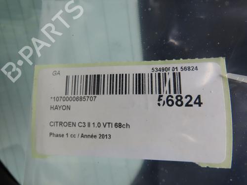 Used Tailgate CITROËN C3 II (SC_) 1.0 VTi 68 (68 hp) 31748025