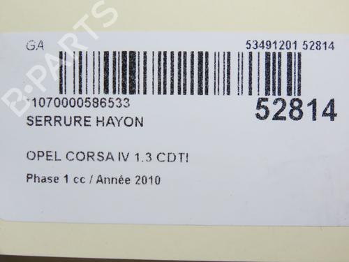 Tailgate lock OPEL CORSA D (S07) 1.3 CDTI (L08, L68) | BP28969259C101 