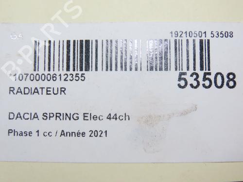 Water radiator DACIA SPRING EV (B6M1) | BP28967112M31