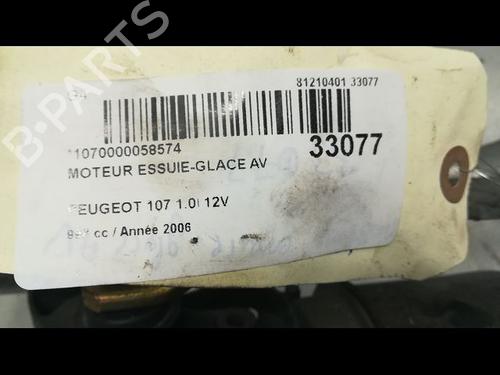 Used Front wiper motor PEUGEOT 107 (PM_, PN_) 1.0 (68 hp) 9594786