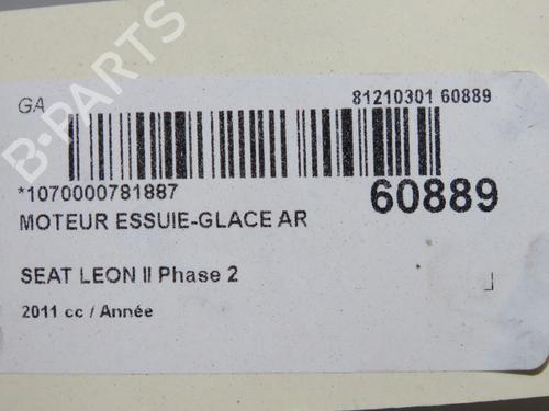 Used Rear wiper motor Rear wiper motor SEAT LEON (1P1) 1.6 TDI (105 hp) 40438021 40438021