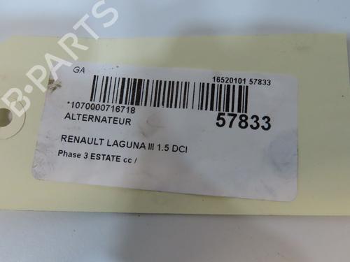 Used Alternator Alternator RENAULT LAGUNA III Grandtour (KT0/1) 1.5 dCi (KT0A, KT0R, KT02) (110 hp) 36173435 36173435