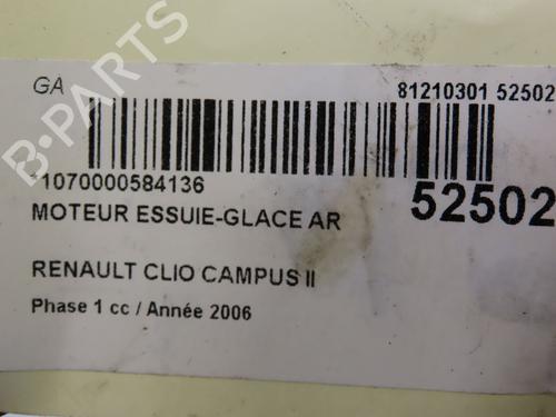 Used Rear wiper motor RENAULT CLIO III (BR0/1, CR0/1) 1.5 dCi (C/BR0G, C/BR1G) (68 hp) 28832948
