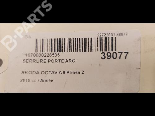 Rear left lock SKODA OCTAVIA II Combi (1Z5) 1.6 TDI | BP9612783C100 
