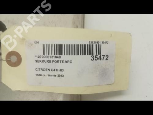 Rear right lock CITROËN C4 II (NC_) 1.6 HDi 90 | BP9598355C99 