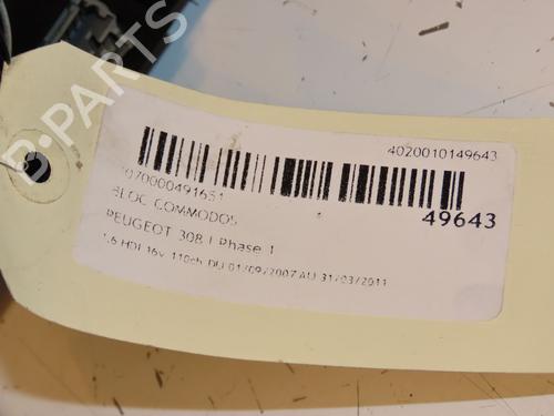 Steering column stalk PEUGEOT 308 I (4A_, 4C_) 1.6 HDi | BP16688136I23 