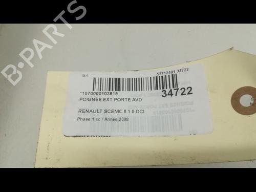 Høyre foran utvendig håndtak RENAULT SCÉNIC II (JM0/1_) 1.5 dCi (JM1E, JM16) | BP9597383C129 