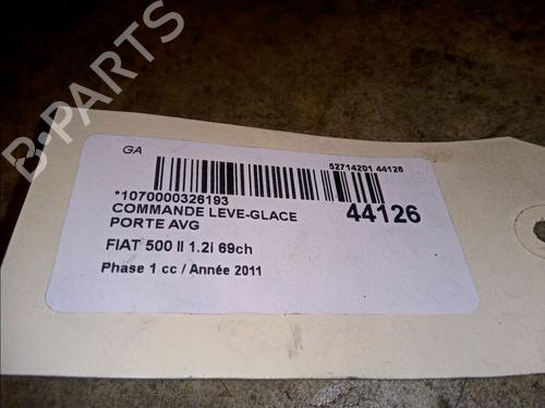 Used Left front window switch FIAT 500 (312_) 1.2 (312AXA1A) (69 hp) 10053337