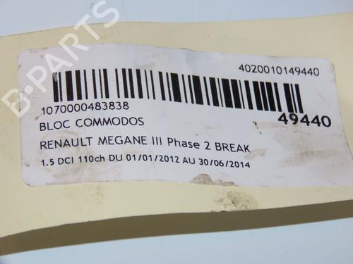 Steering column stalk RENAULT MEGANE III Grandtour (KZ0/1) 1.5 dCi (KZ09, KZ0D, KZ1G, KZ29, KZ14, KZ1W, KZ10, KZ1F,... | BP16688130I23