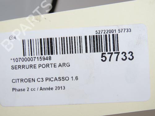 Rear left lock CITROËN C3 Picasso (SH_) 1.6 HDI 90 | BP32399712C100 