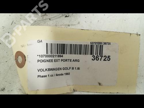 Rear left exterior door handle VW GOLF III (1H1) 1.8 | BP9604793C130 
