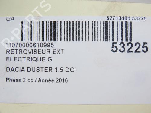 Used Left mirror DACIA DUSTER (HS_) 1.5 dCi (109 hp) 28831465