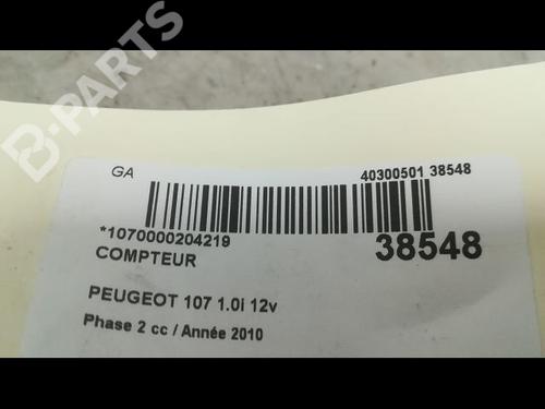 Instrument cluster PEUGEOT 107 (PM_, PN_) 1.0 | BP9604110C47 
