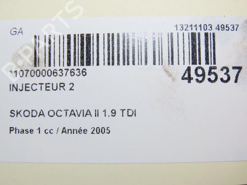 Injector SKODA OCTAVIA II Combi (1Z5) 1.9 TDI | BP28801385M100