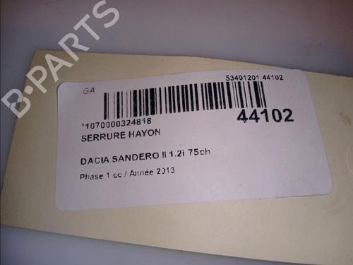 Bagklap lås DACIA SANDERO II 1.2 (75 hp) 11103746